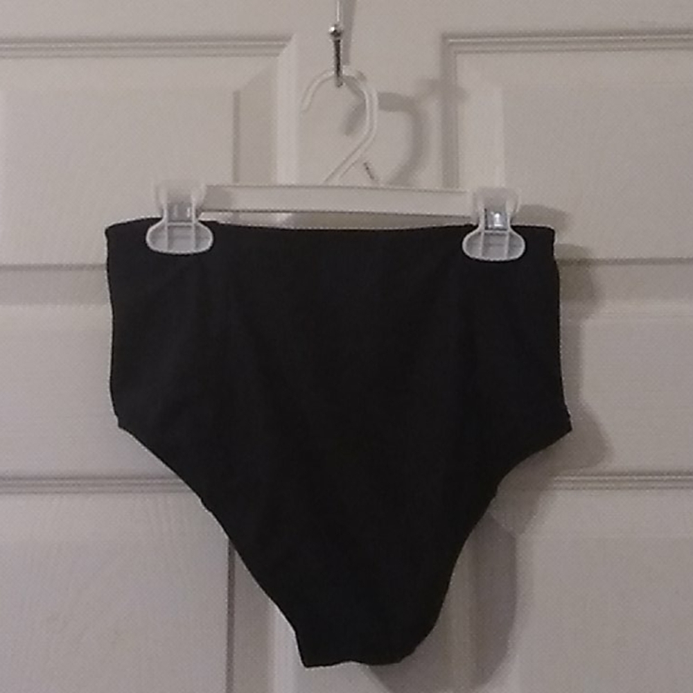 High Waisted Rushed Bikini Bottom - Picture 2 of 2